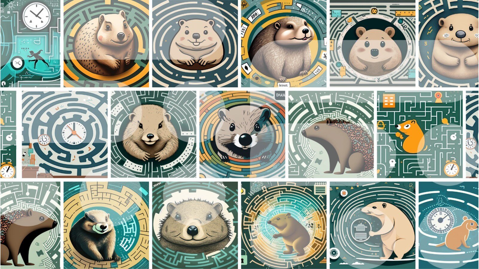 Ai Generated Groundhogs